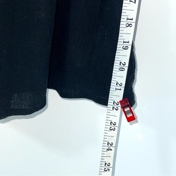 NWT Madewell Eyelet Lucie Square Neck Smocked Short Eyelet Sleeve Top Black S - Picture 7 of 13